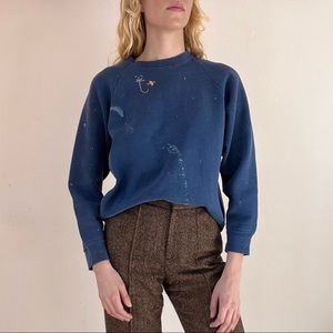 Vintage 80s Pullover “J” Monogram Sweatshirt
